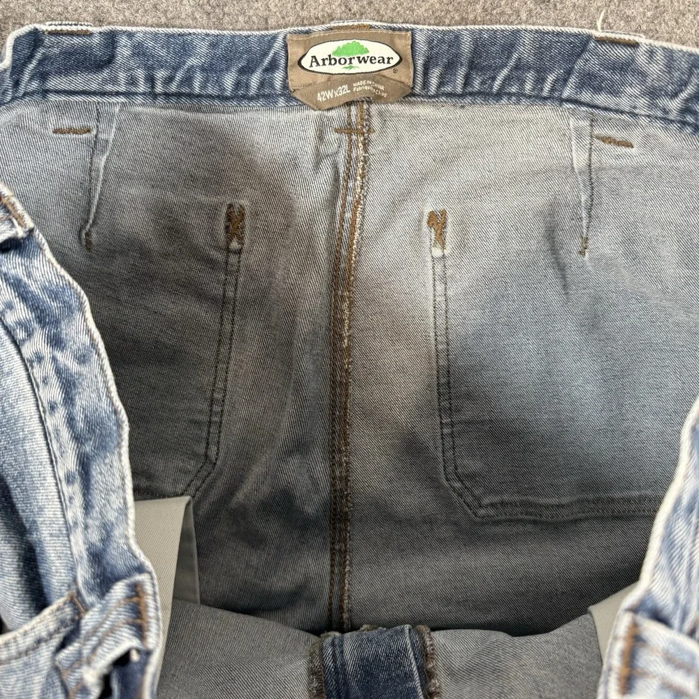 Vintage Arborwear Jeans Mens 42x32 (Fits 40x32) Cedarflex Denim 90s‎ Workwear